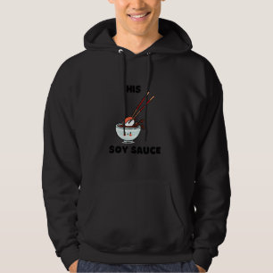 Veste À Capuche Sa Sauce Soja Couple Assorti Mignon Foodie Sushi L