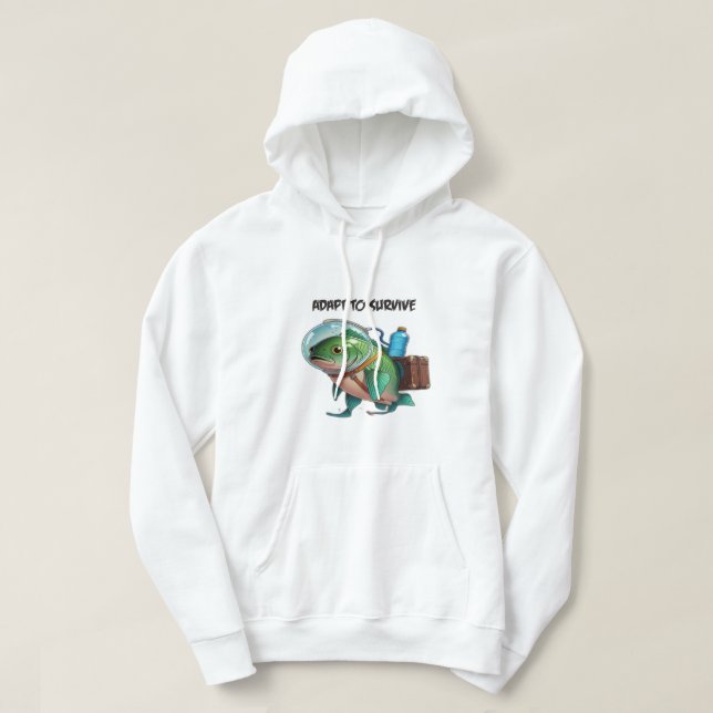 Veste À Capuche S'adapter pour survivre (Design devant)