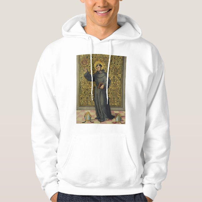 Veste À Capuche Saint Bernardin de Sienne Art de style Renaissance (Devant)