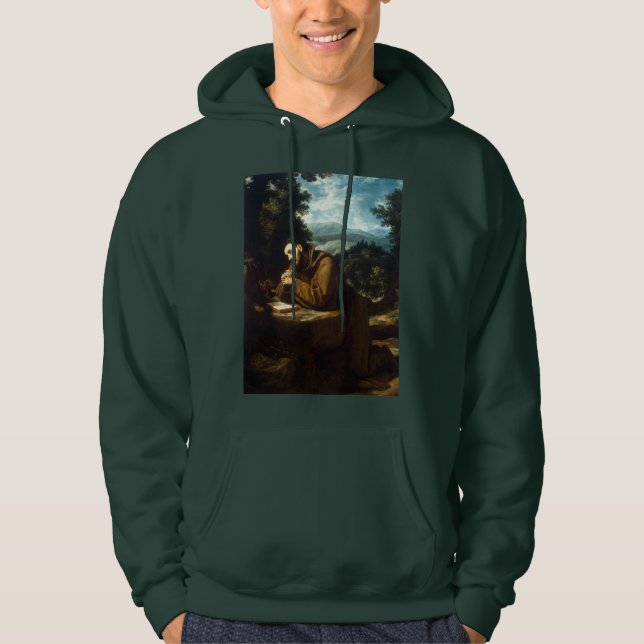 Veste À Capuche Saint François d'Assise Héraut de la Paix (Devant)