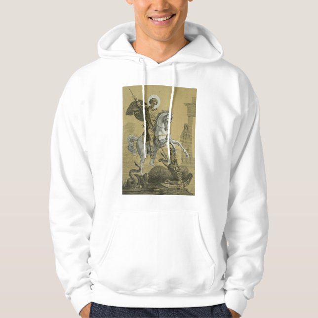 Veste À Capuche Saint George – Premium "Sunburst Gold" Art (Devant)