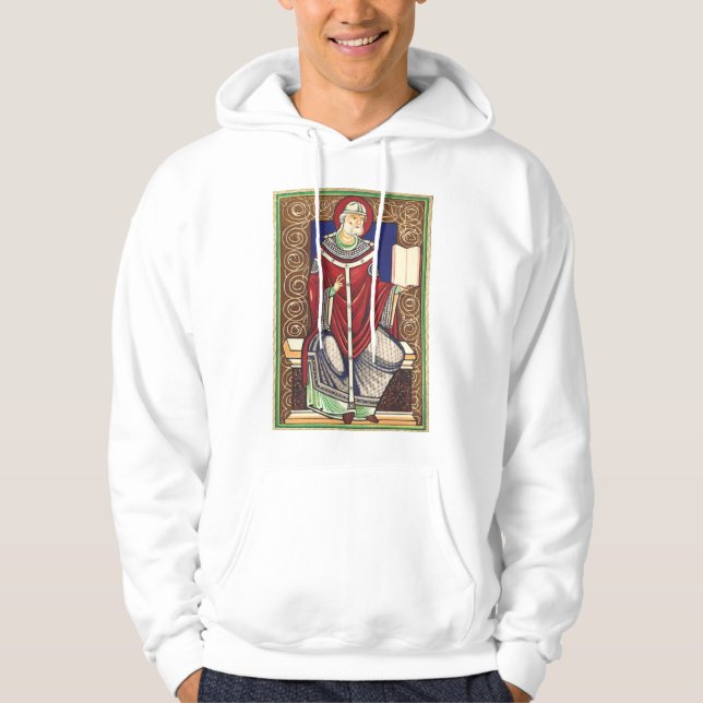 Veste À Capuche Saint Grégoire le Grand Docteur de l'Église (Devant)