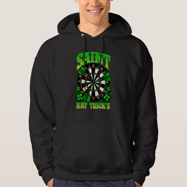 Veste À Capuche Saint Hat Tricks Darts Game Hockey Shamrock St Pat (Devant)