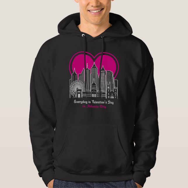 Veste À Capuche Saint Valentin à Atlanta City (Devant)