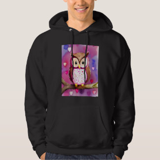 Veste À Capuche Saint-Valentin Amour Coeur Hibou Teddy Petite Amie
