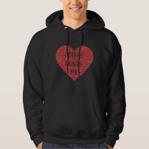 Veste À Capuche Saint Valentin Café aime moi Graphic