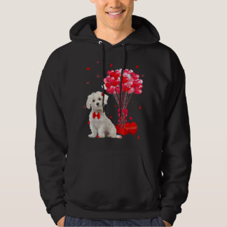 Veste À Capuche Saint Valentin maltais Amoureux des chiens de coeu