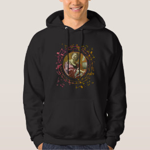 Veste À Capuche Sainte Cécile Patronne des Musiciens Musique Catho