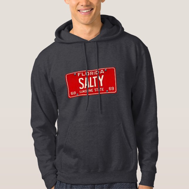 Veste À Capuche Salty Life 1969 | Plaque d'immatriculation rétro F (Devant)