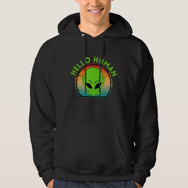Veste À Capuche salut humain branché  (Devant)
