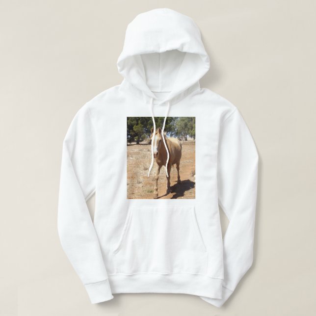 Veste À Capuche Salutation Palomino Horse, (Design devant)