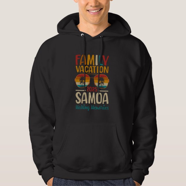 Veste À Capuche Samoa Beach Correspondant Famille Vacances 2025 (Devant)