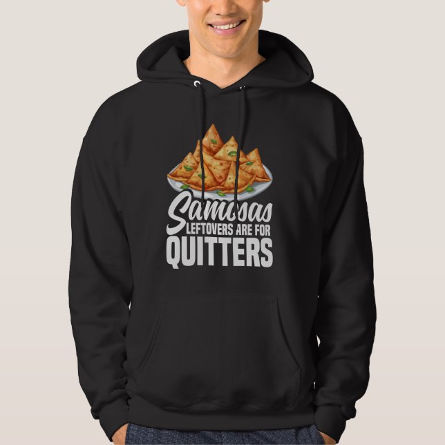 Veste À Capuche Samosas Envelopper la nourriture indienne Plat Lov (Devant)