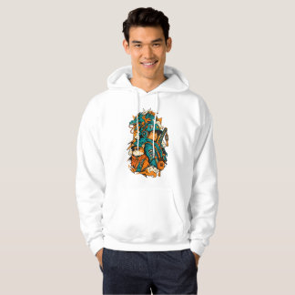 Veste À Capuche Samouraï Cyberpunk Japonais Dragon Chat – Stre Ani
