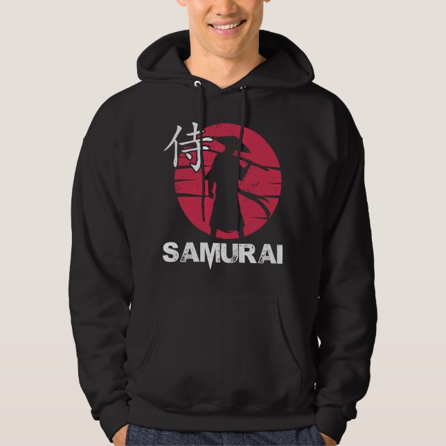 Veste À Capuche Samouraï Japonais En Casquette Bushido Lever Solei (Devant)