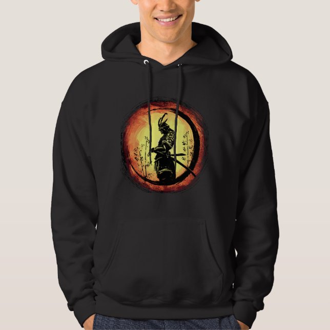 Veste À Capuche Samurai Bushido Tee Japan Warrior Japanese Retro A (Devant)