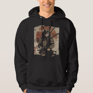 Veste À Capuche Samurai Chat Guerrier Art Amateurs