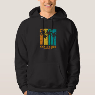 Veste À Capuche San Diego CA Californie rétro vintage surfeur usa