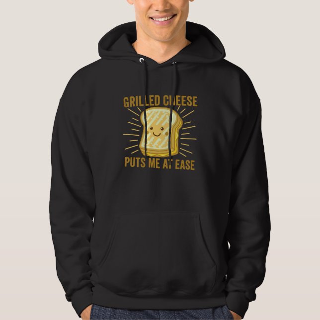 Veste À Capuche Sandwich au fromage grillé confortable et fromagé (Devant)