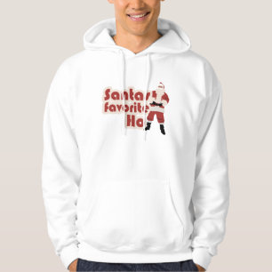 Veste À Capuche Santas Favori Ho Drôle Noël