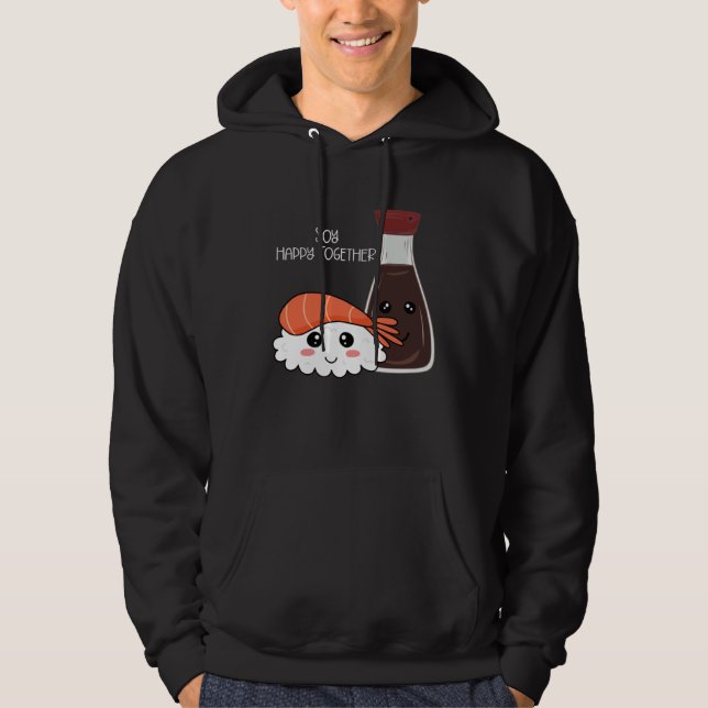 Veste À Capuche Sauce soja condiment Soy Happy Together Pun (Devant)