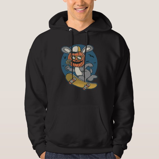 Veste À Capuche Saut de lapin en skateboard (Devant)