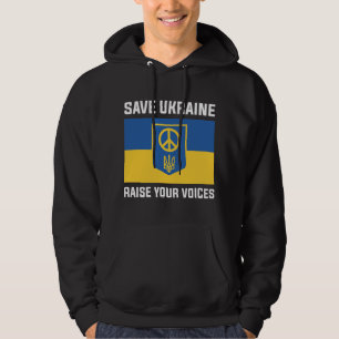 Veste À Capuche Sauver l'Ukraine Élevez Vos Voix