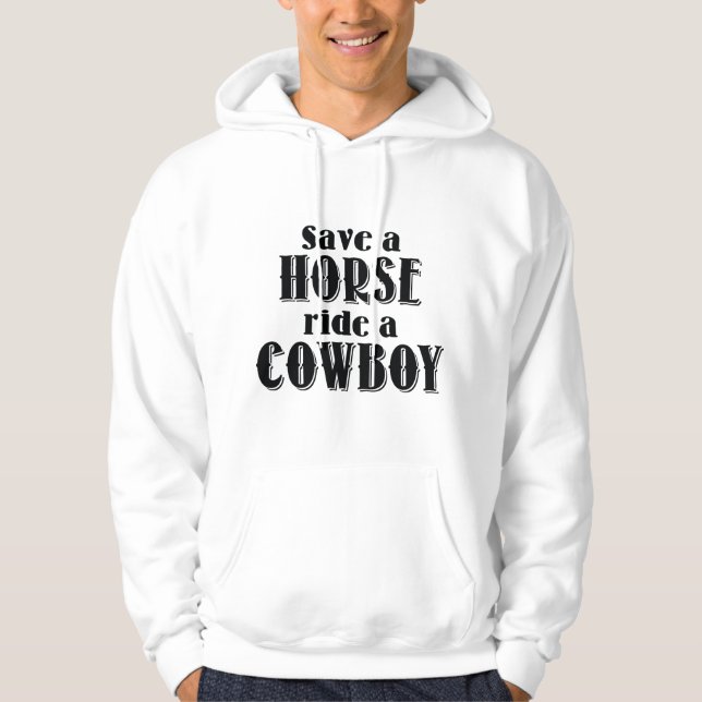 Veste À Capuche Sauver Un Cheval (Devant)