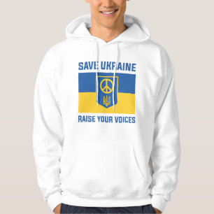 Veste À Capuche Sauvez l'Ukraine pour faire entendre vos voix
