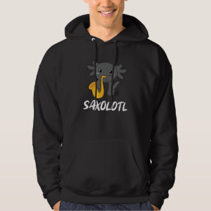 Veste À Capuche Saxolotl Joue De La Musique Saxophone Un Axolotl D