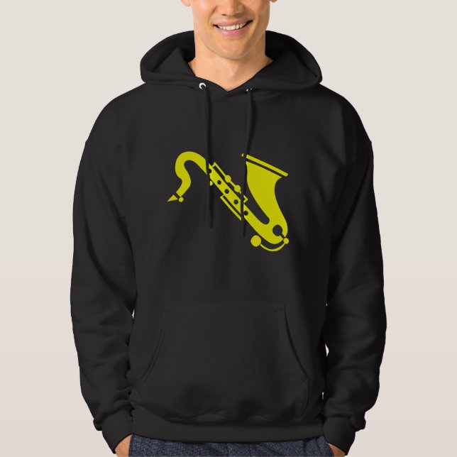 Veste À Capuche Saxophone - Jaune (Devant)