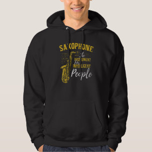 Veste À Capuche Saxophone L'instrument Pour Les Personnes Intellig