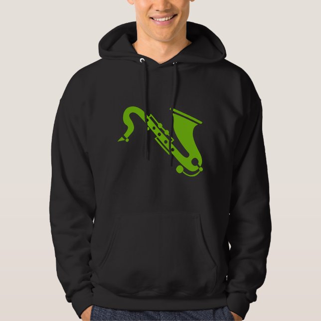 Veste À Capuche Saxophone - Martian Green (Devant)