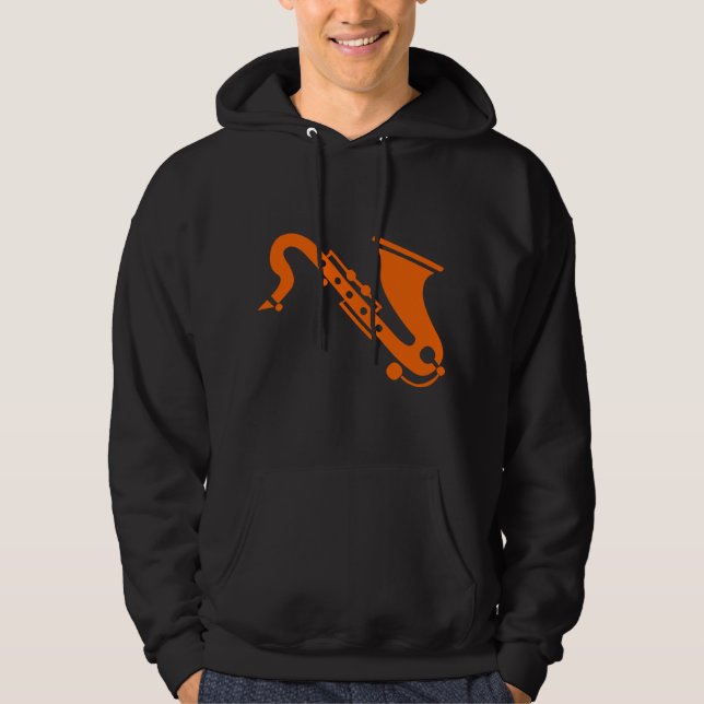 Veste À Capuche Saxophone - Orange (Devant)