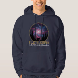 Veste À Capuche Scène nocturne de la galaxie du campeur céleste