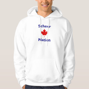 Veste À Capuche Scheer Nation Canada Election Red Maple Leaf Color