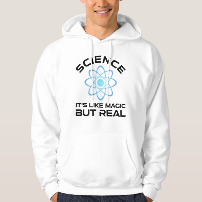 Veste À Capuche Science - C'est comme de la magie mais vrai (Devant)