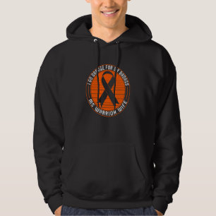 Veste À Capuche Sclérose en plaques Ms Warrior Wife Orange Ribbon 