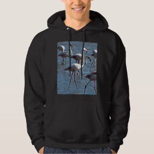 Veste À Capuche Se Déplacer Dans Le Flamant rose Foule Acrylique 1