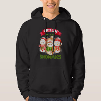 Veste À Capuche Se détendre avec mes snowmies Trois Noël bonhomme 