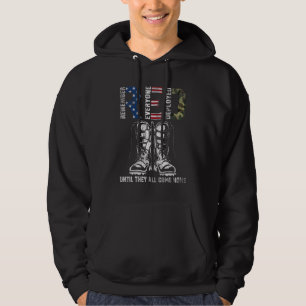 Veste À Capuche Se souvenir de tous les drapeaux camouflés US dépl