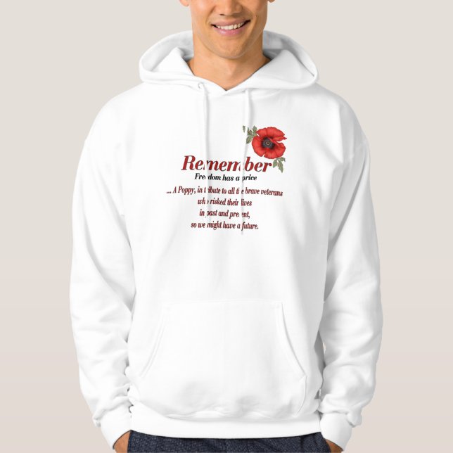 Veste À Capuche Se souvenir du pavot (Devant)