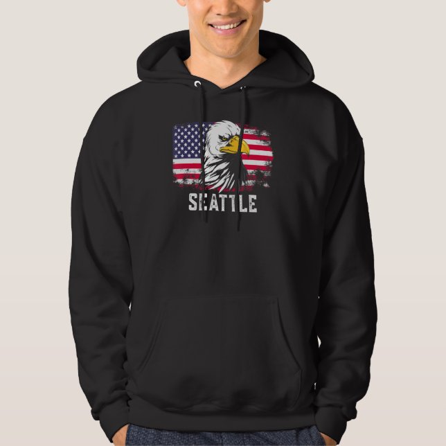 Veste À Capuche Seattle Usa (Devant)
