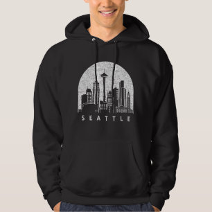 Veste À Capuche Seattle Washington Skyline