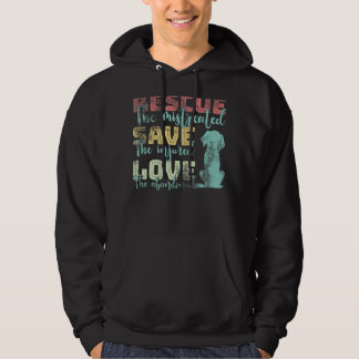 Veste À Capuche Secourir Enregistrer l'amour Amoureux des animaux