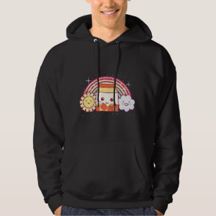 Veste À Capuche Secousse de Lait Fraise Kawaii Anime Arc-en-ciel M