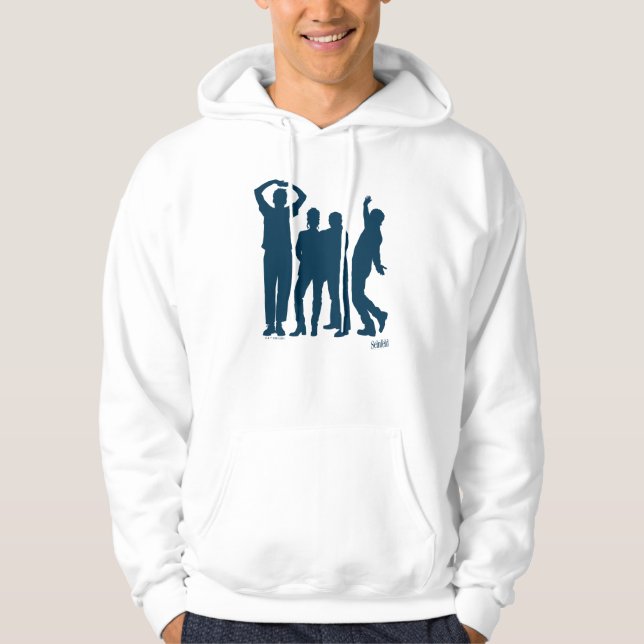 Veste À Capuche Seinfeld | Graphique de silhouette de groupe (Devant)