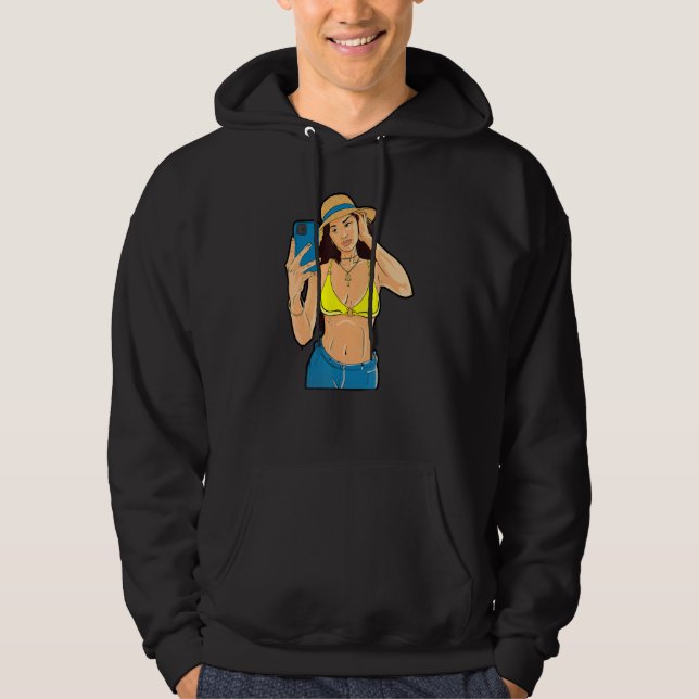 Veste À Capuche Selfie Girl (Devant)