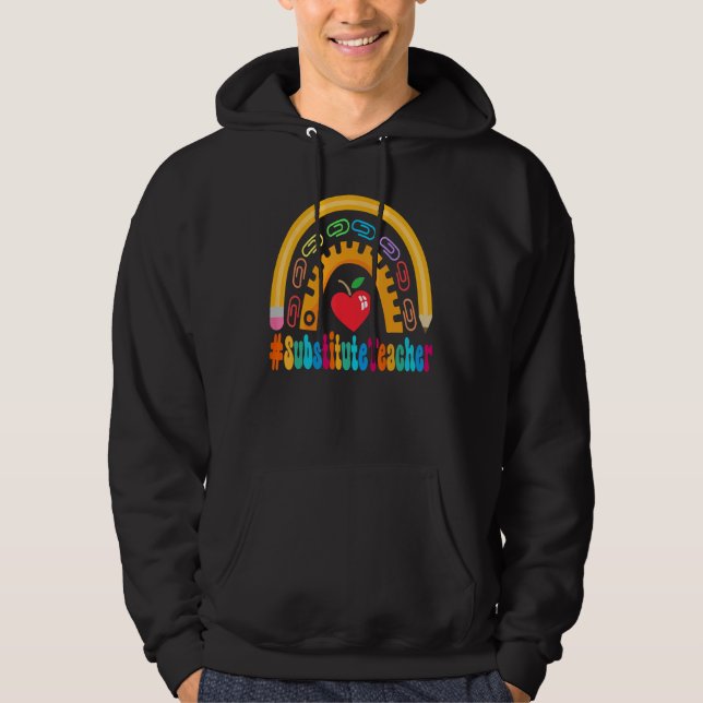 Veste À Capuche Semaine d'appréciation des enseignants de remplace (Devant)