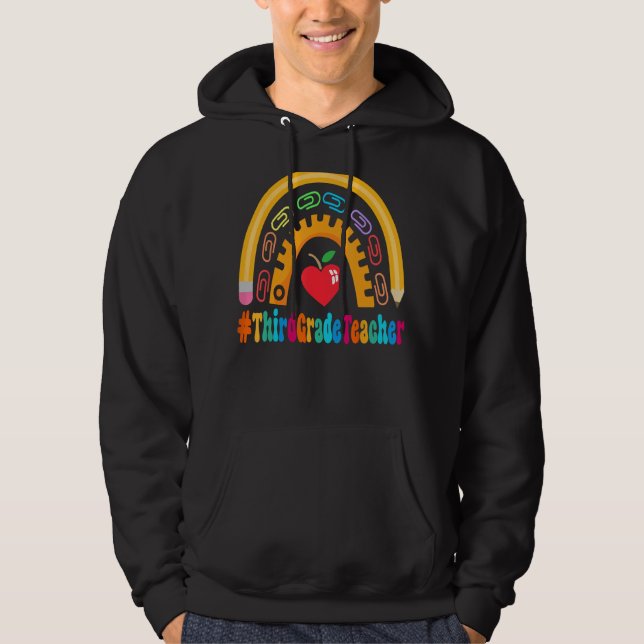Veste À Capuche Semaine d'appréciation des enseignants de troisièm (Devant)